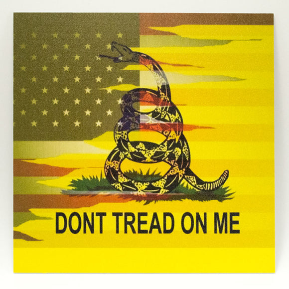 Infused KYDEX® Sheet - Don't Tread on Me USA Yellow