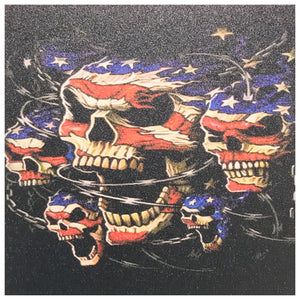 Infused KYDEX® Sheet - Flag Skulls